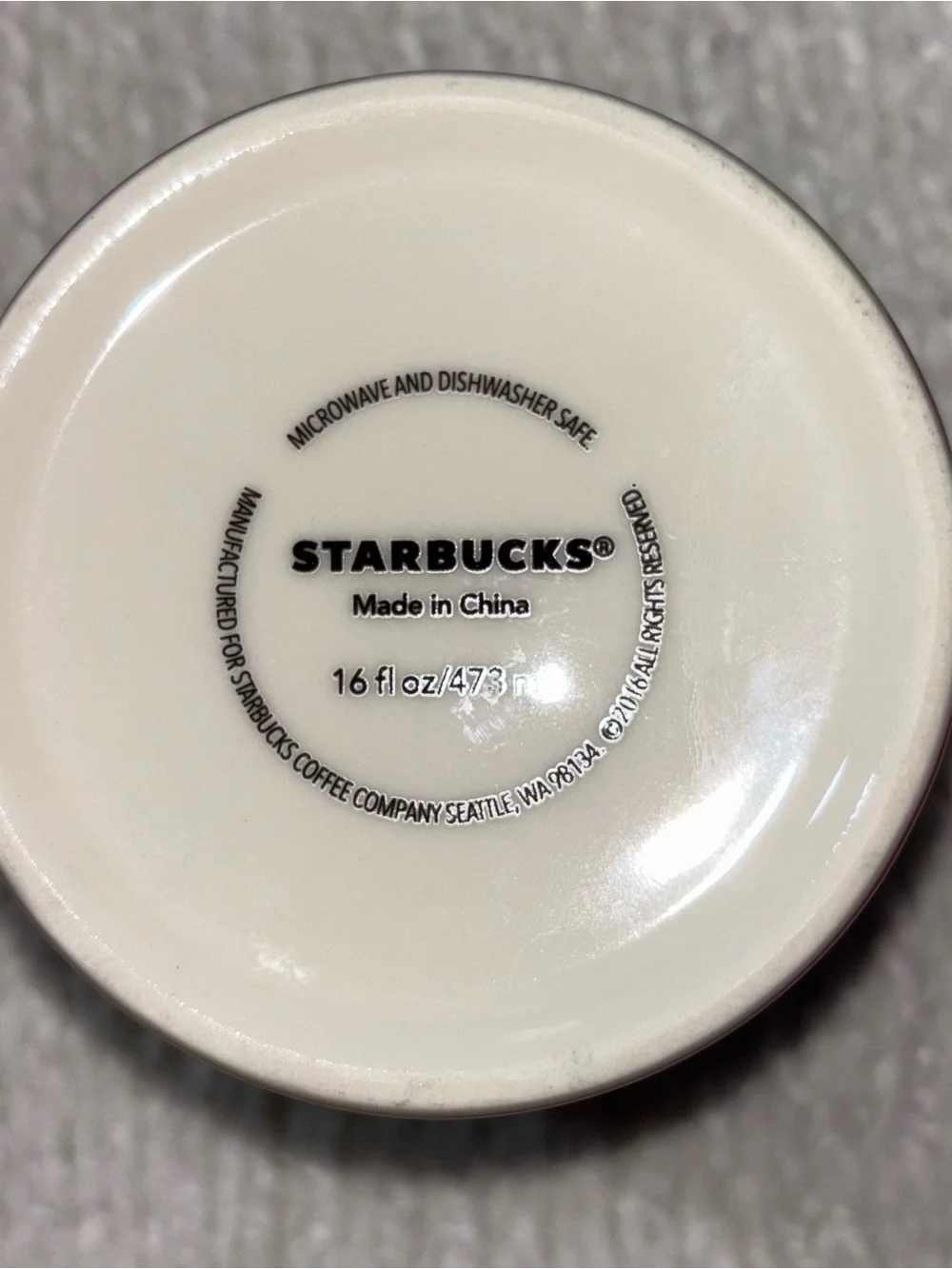 Starbucks Singapore Global Icon Red and Cream Merlion City Mug